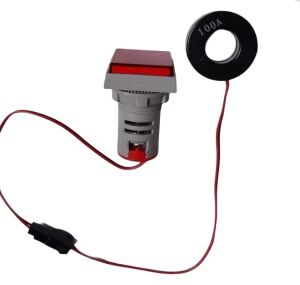 AD22-22VAHS 22mm Dijital Volt-Amper-Herzmetre Kare