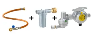 OBUS KARAVAN G12 GAZ REGÜLATÖR SETİ YATAY (450 MM HOR.+FİL.+REG.)