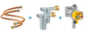 OBUS KARAVAN G12 GAZ REGÜLATÖR SETİ DİKEY ÇİFT TÜP İÇİN (450 MM HOR.+FİL.+REG.)