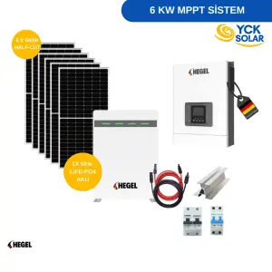 Bağ evi & Tiny House ve Enerjisi Paketi - 6 KW MPPT LİTYUM AKÜLÜ