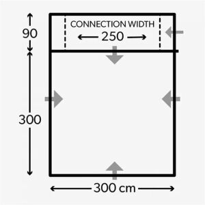 Dometic Kampa Cross AIR 300cm VW T5. T6 Şişme Havalı Çadır