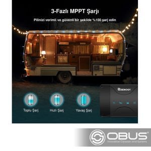 Obus Karavan Renogy Akü Şarj Cihazı MPPT (50A)