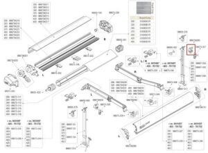 Fiamma F80 Tente Yedek Parça Destek Ayağı Bağlantı Noktası Sağ