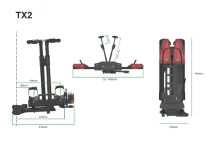 Tradekar Spinder TX2 Premium Ledli Bisiklet Taşıyıcı
