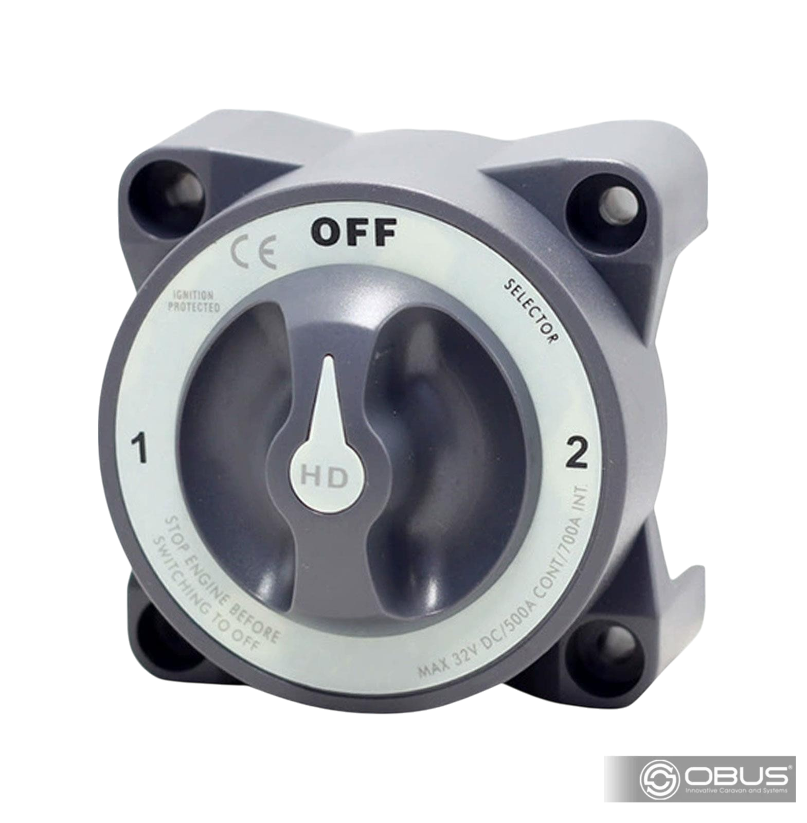 OBUS KARAVAN AKÜ ŞALTERİ AĞIR HİZMET 500A 3P OFF-1-2 IC-275H