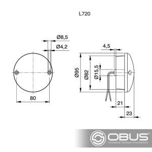 Obus Karavan Jokon Turuncu Arka Lamba BL 720