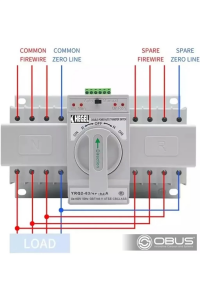 Obus Karavan Otomatik-Manuel Trifaz Transfer Switch 63A 400V