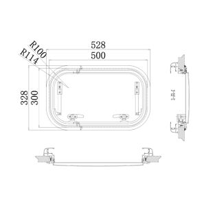 Babarvy Cam Amortisörlü - 90° açılır