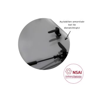 Babarvy Cam Amortisörlü - 90° açılır