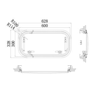 Babarvy Cam Amortisörlü - 90° açılır