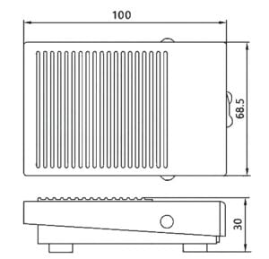 MAKİNA PEDALI SW METAL 2M KABLOLU TFS-1