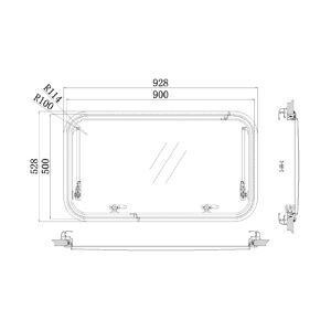 Babarvy Cam Amortisörlü - 90° açılır