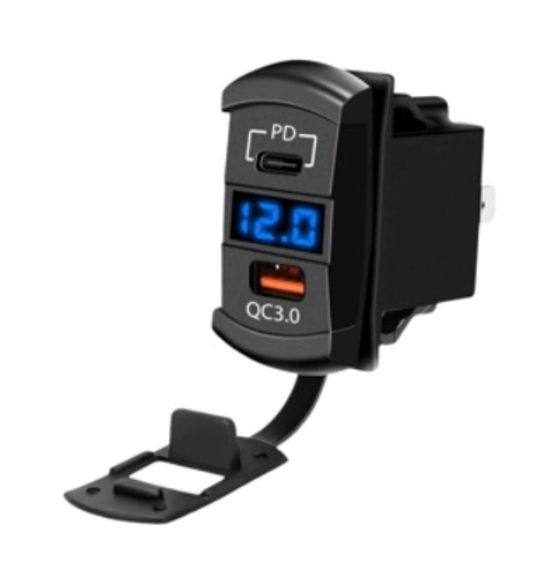 Marin Tip Voltmetreli 2'li USB 3.0 + TYPE-C IC-266D-4