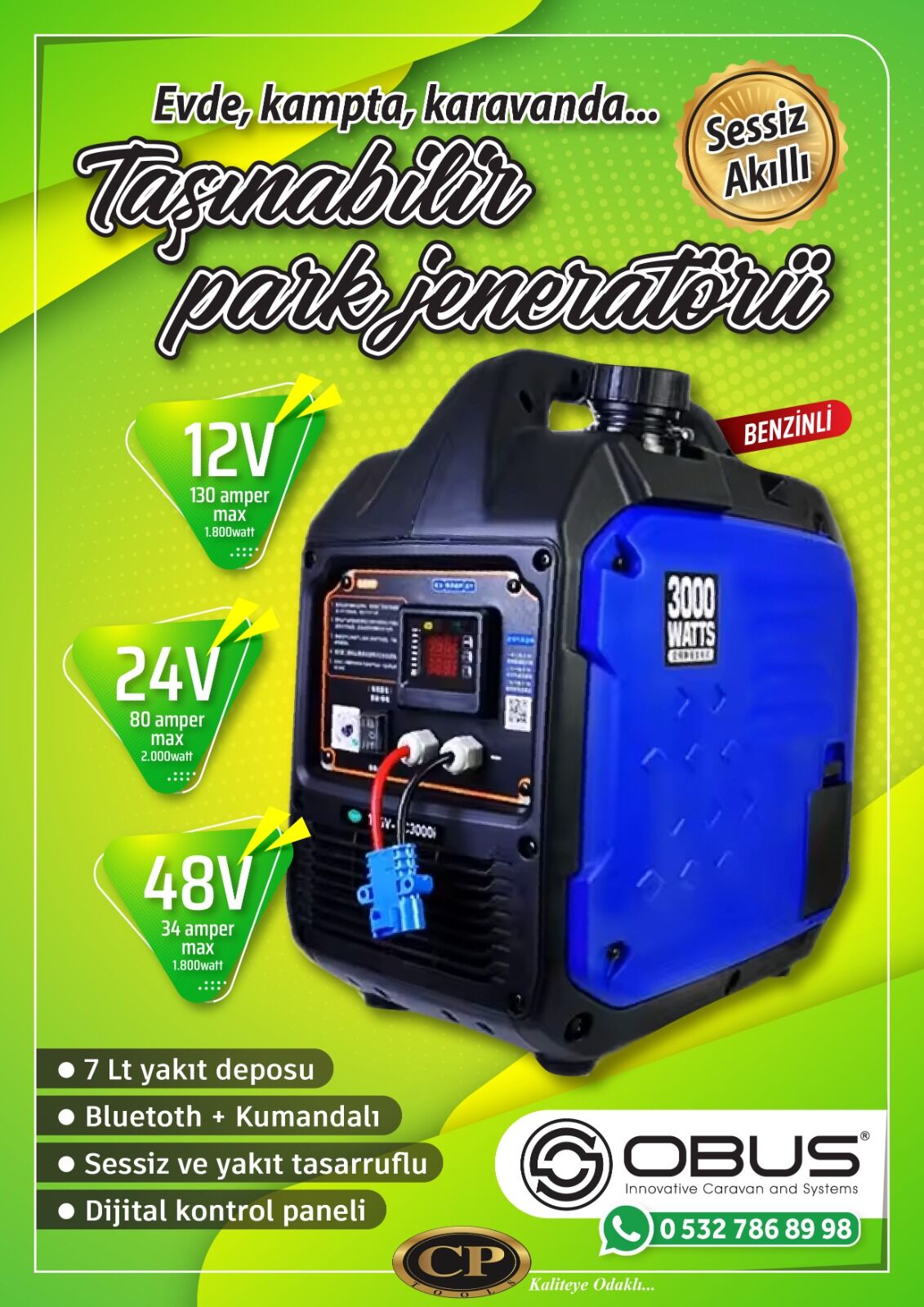 OBUS KARAVAN DC JENERATÖR 12-24-48V
