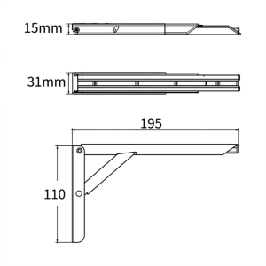 Moborv Masa Ek Uzatma Braketi (20 cm)
