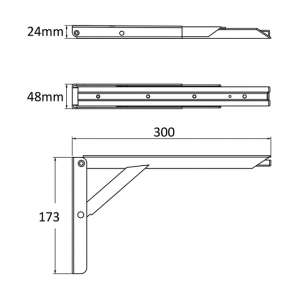 Moborv Masa Ek Uzatma Braketi (30 cm)
