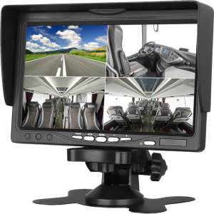 Obus EV-M600E Ecoview Dört Video Girişli Güneşlikli Analog 7 Inch Araç Monitörü