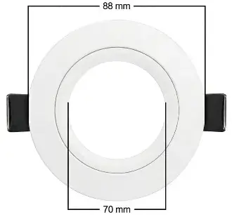 Mellifera Eko Serisi Yuvarlak Tavan Lambası Sadece 12 Volt Sistemlerde çalışır (MLFR-3W-KASA-BEYAZ-I-I-I-BEYAZ)