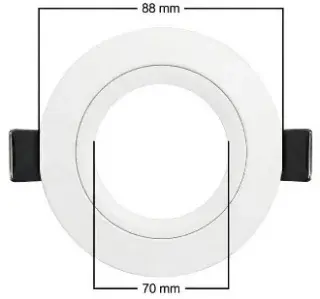 Mellifera Eko Serisi Yuvarlak Tavan Lambası Sadece 12 Volt Sistemlerde çalışır (MLFR-3W-KASA-BEYAZ-G-NI-I-I)