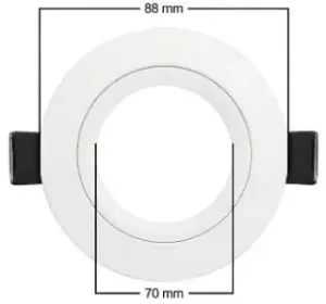 Mellifera Eko Serisi Yuvarlak Tavan Lambası Sadece 12 Volt Sistemlerde çalışır (MLFR-3W-KASA-BEYAZ-G-NI-I-I)