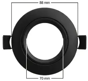 Mellifera Eko Serisi Yuvarlak Tavan Lambası Sadece 12 Volt Sistemlerde çalışır (MLFR-3W-KASA-SIYAH-I-I-I-BEYAZ)