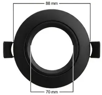 Mellifera Eko Serisi Yuvarlak Tavan Lambası Sadece 12 Volt Sistemlerde çalışır (MLFR-3W-KASA-SIYAH-G-NI-I-I)