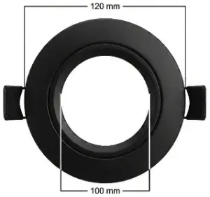 Mellifera Eko Serisi Yuvarlak Tavan Lambası Sadece 12 Volt Sistemlerde çalışır (MLFR-6W-KASA-SIYAH-G-NI-I-I)
