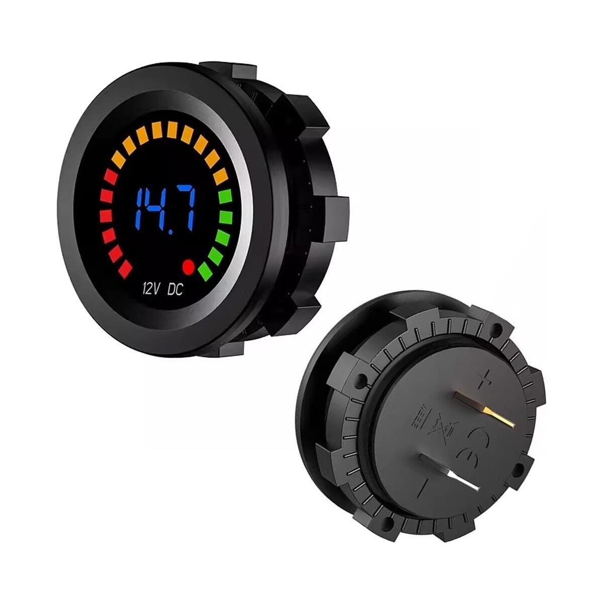 IC-230E 6-18 Volt Voltmetre Pano Tipi Akü Göstergeli 28 mm