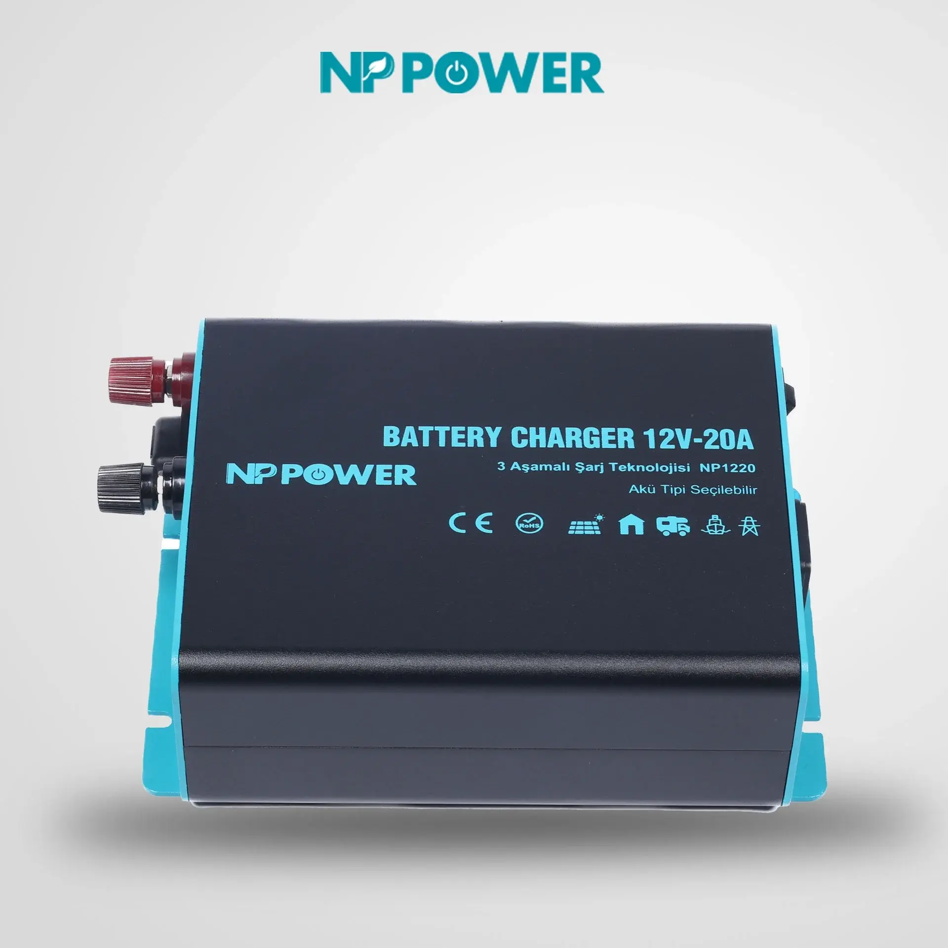 NP Power 12 Volt 20 Amper Akü Şarj Cihazı