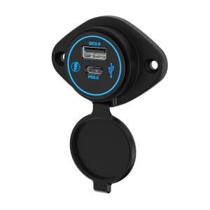 Dc 12V 24V Panel montaj 3 Usb bağlantı noktaları 2 usb-bir 3.1A + tip-c Pd3.0 araç şarj soketi