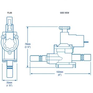 Whale Su Boru İçin Hat Üzeri (Inline) Su Basınç Şalteri - 12 mm