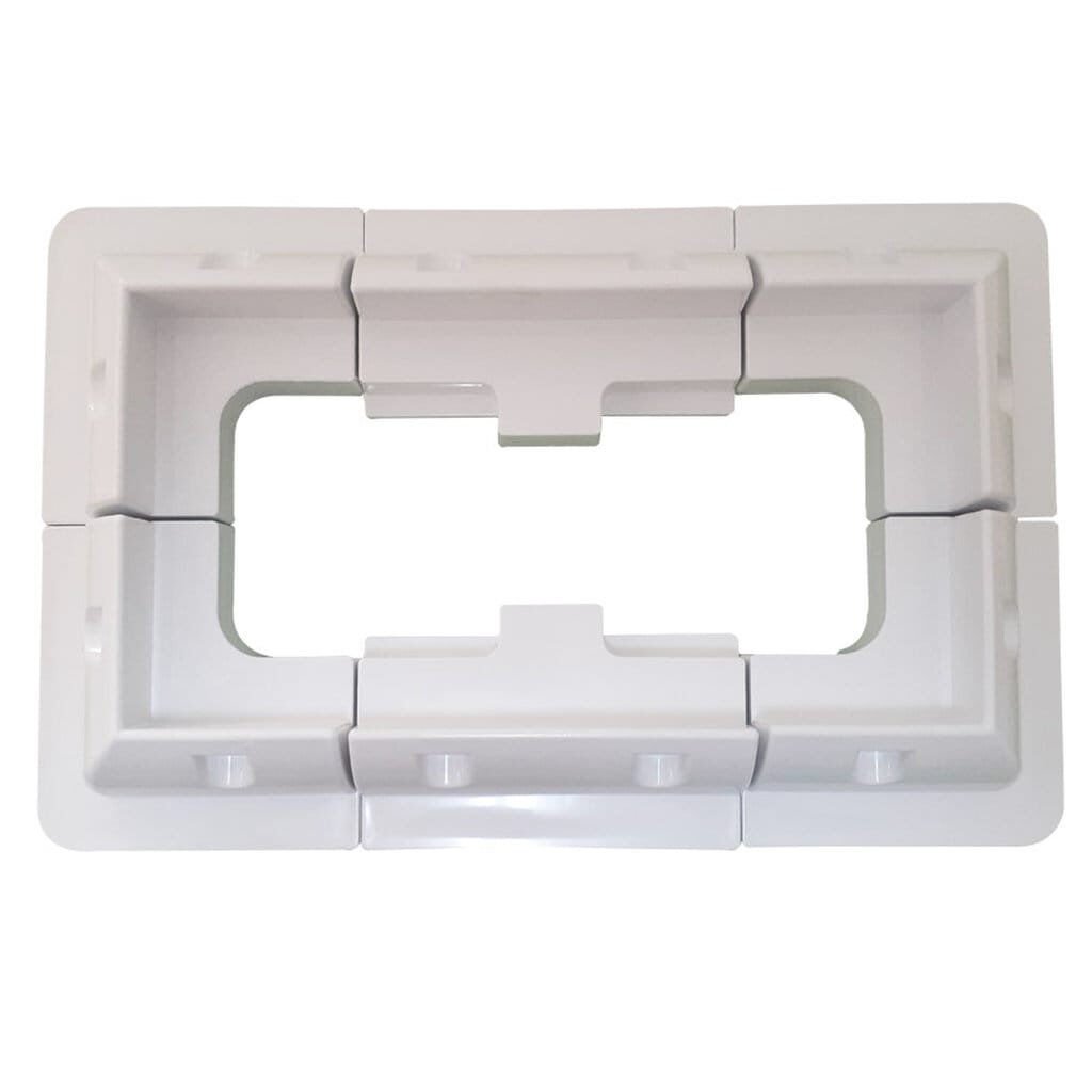 KARAVAN MONTAJ SETİ BEYAZ 6'LI SET (4 KÖŞE, 2 YAN)