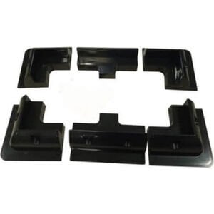 KARAVAN MONTAJ SETİ SİYAH 6'LI SET (4 KÖŞE, 2 YAN)