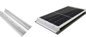 MLFR-ZJ-05W ABS Plastik Güneş Paneli Braketi (BEYAZ) 680MM
