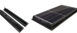 MLFR-ZJ-05B ABS Plastik Güneş Paneli Braketi (SİYAH) 680MM